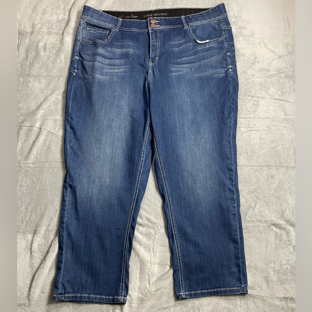 Lane Bryant Jeans 26 Crop Tighter Tummy Technology Stretch